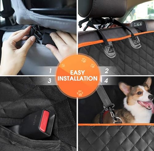 Funda de asiento de automóvil para perro, protector de asien