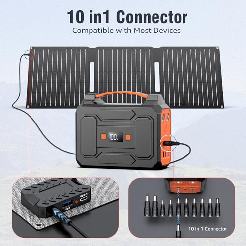 ZeroKor - Cargador de panel solar portátil de 30 W, kit de p