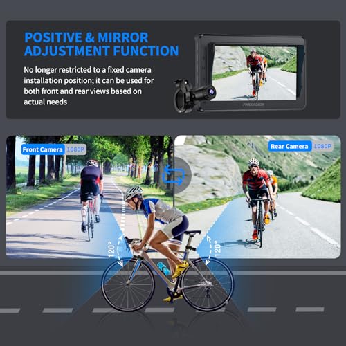 PARKVISION Grabador de cámara de visión trasera de bicicleta
