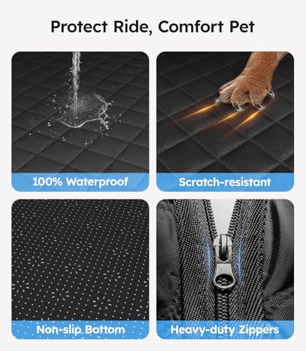 Wigoo Funda de asiento de camión para perro mejorada 2025 pa