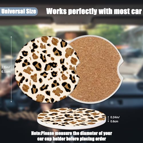 Posavasos de automóvil – Posavasos de cerámica absorbente co