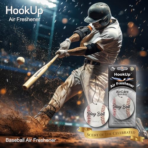 Hookup - Ambientador de aire para automóvil de béisbol, paqu