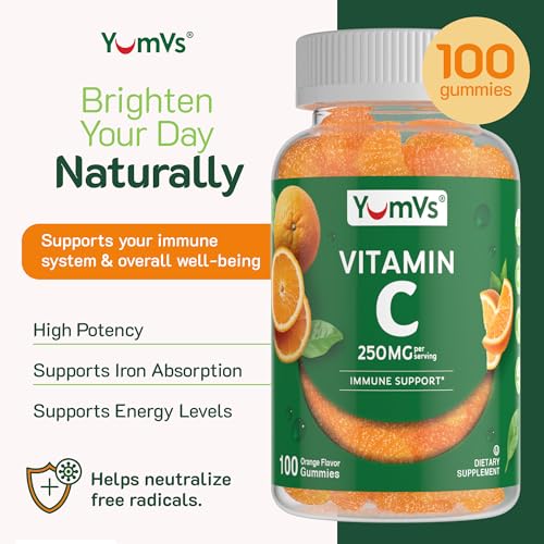 YumVs - Gomitas de vitamina C para adultos, 250 mg de gomita