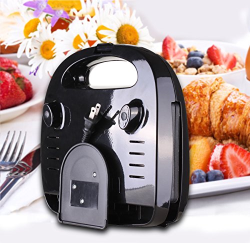 ZZ S6141A-B sandwichera 4 en 1 para desayuno, waffle, omelet
