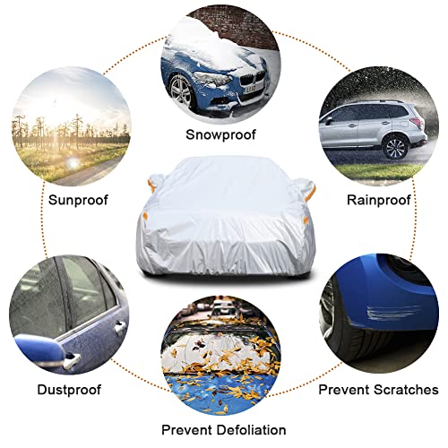 Kayme - Cubierta completa impermeable de 6 capas para automó
