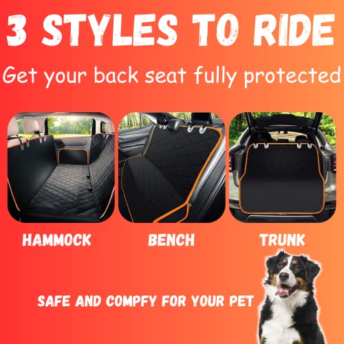 Doggie World Funda de asiento de automóvil para perros para