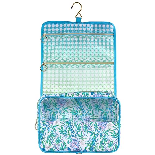Lilly Pulitzer Neceser de viaje con asa, bolsillos y cremall