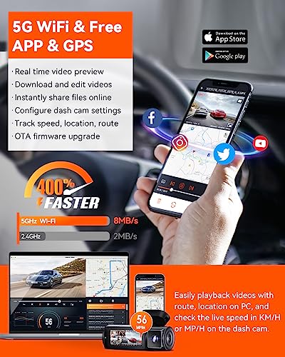 Vantrue N5 4 canales WiFi 360° todos los lados Dash Cam, STA