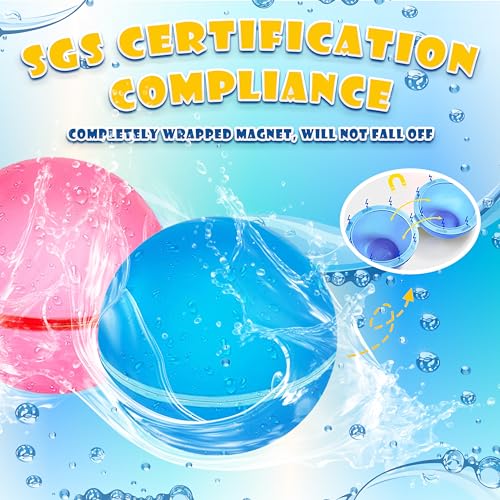 ZUPIIY Globos de agua reutilizables – Juguetes de piscina de verano al