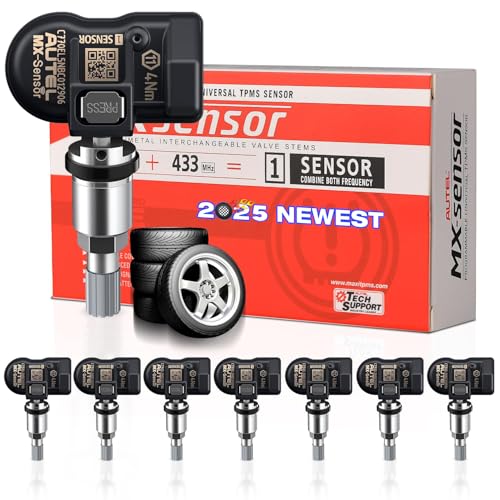 Autel Juego de 8 sensores TPMS, sensor MX-2 en 1, 315 MHz +