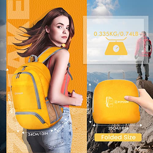 Zomake - Mochila ligera de 30 l, resistente al agua, para se