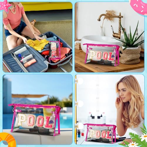 Y1tvei Bolsa de maquillaje transparente para piscinas, color