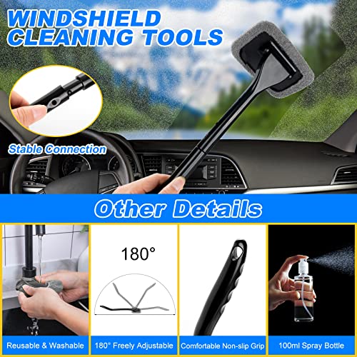 AUTODECO Juego de 37 cepillos para detalles de automóvil, ki