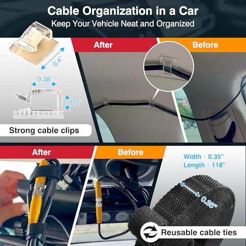 Kit de organización de cables de Dash Cam - Herramienta de a