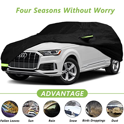 YIXIN Fundas impermeables 210T para Audi Q7 SUV 2005-2024, s