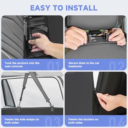Funda de asiento de automóvil para perro de piel sintética p