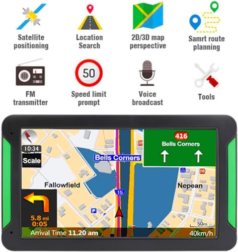 Navegación GPS para coche, camión, RV, navegador GPS con 7 p