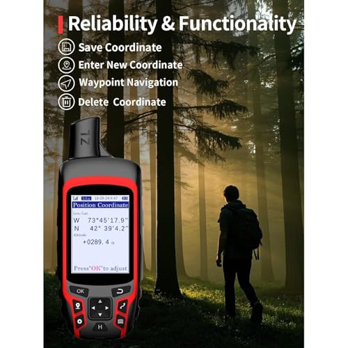 GPS de mano A6 para senderismo, soporte Multi-GNSS, navegado