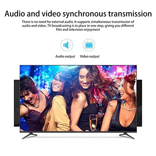 Zuya 2 unids DisplayPort a HDMI adaptador convertidor de pan