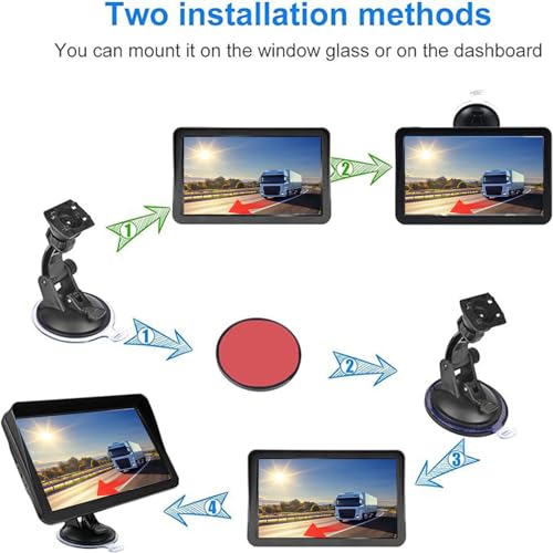 Navegador GPS para automóvil, camión GPS de pantalla táctil