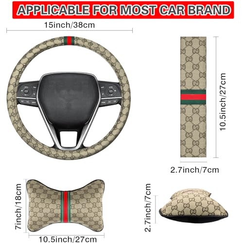 Funda para volante con 2 almohadas para reposacabezas de aut
