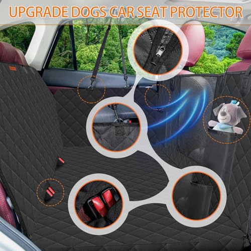 Funda de asiento de coche para perro, parte inferior dura, 1