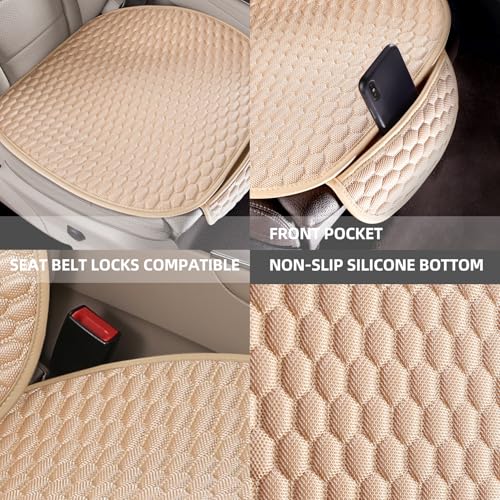 Fundas de cojín para asiento de automóvil, 2 fundas de asien