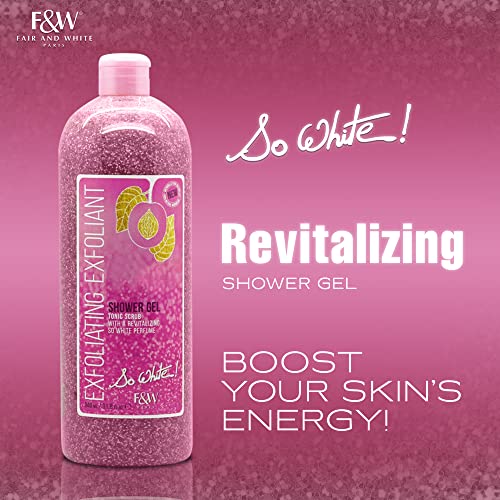 FAIR & WHITE Gel de ducha exfoliante So White, exfoliante tó