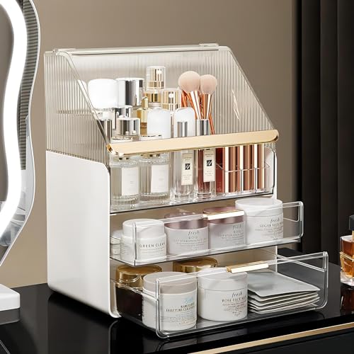 DASITON Organizador de brochas de maquillaje multicapa a pru