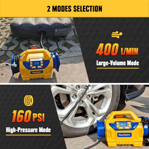 Inflador de neumáticos inalámbrico compatible con DeWalt 20V