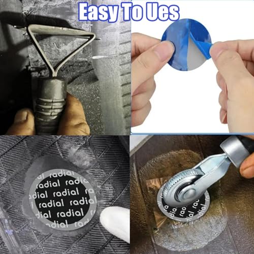 Kit de 92 piezas de herramientas de reparación de neumáticos