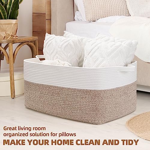 ZLG Cesta de almacenamiento rectangular extra grande de 72 litros, ces