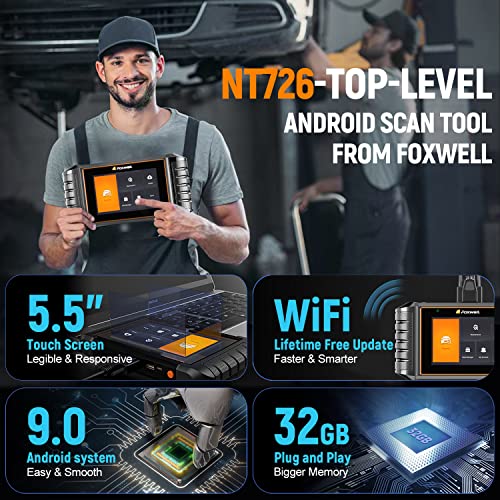 Foxwell Herramienta de escaneo NT726, escáner de diagnóstico