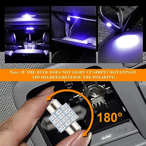 Juego de 24 bombillas LED para interior de automóvil, 194 T1