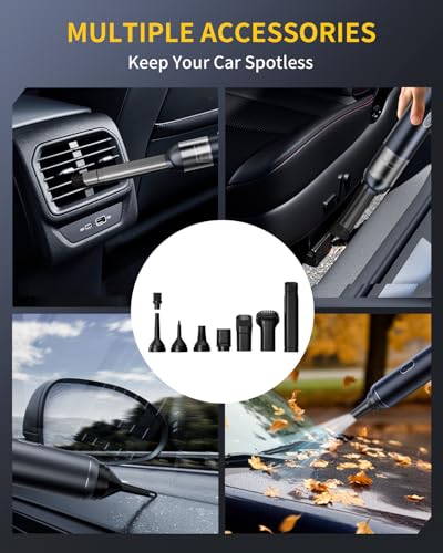 Aspiradora portátil inalámbrica para automóvil con motor sin