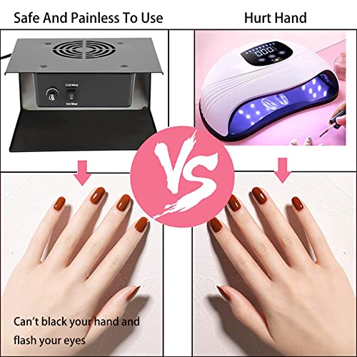 Secador de uñas para gel y esmalte regular, secadora profesi