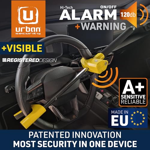 URBAN UR978Y - Barra antirrobo para volante de automóvil con