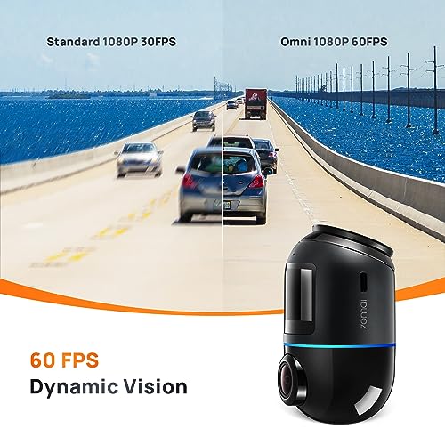 70mai Dash Cam Omni X200, rotación de 360°, soporte LTE, vis