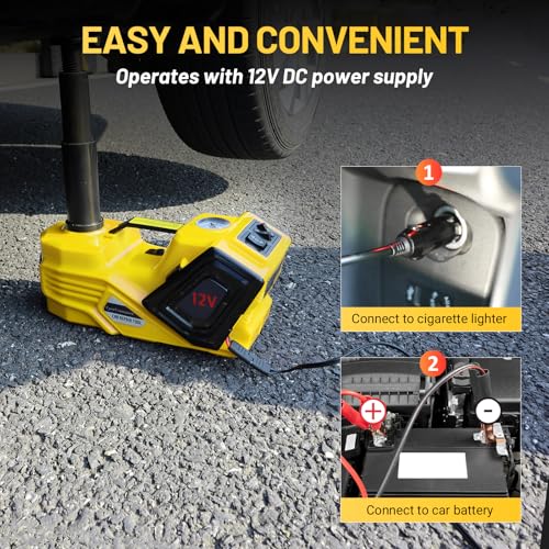 ZAISHANG - Gato eléctrico para automóvil de 5 toneladas y 12