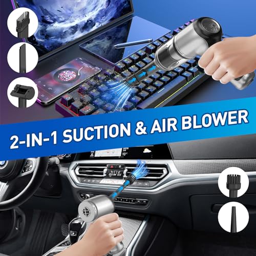 AHNR Aspirador de mano inalámbrico con motor sin escobillas,