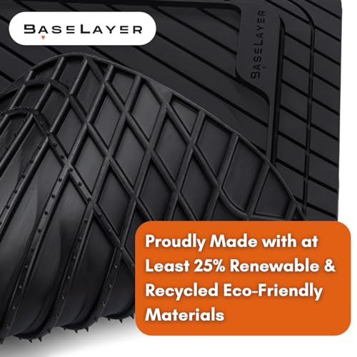 BaseLayer Cut-to-Fit™ - Alfombrillas ecológicas negras de 4