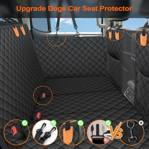 Extensor de asiento trasero para perros, cubierta de asiento