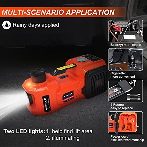 E-HEELP Kit de gato eléctrico para coche hidráulico de 5 ton