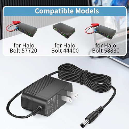 Cargador de 14 V para Halo Bolt 58830 57720 Adaptador de arr