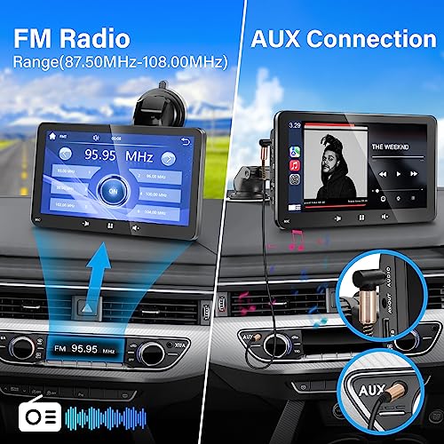 Pantalla de juego de coche portátil inalámbrica CarPlay y An