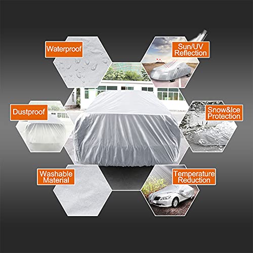 Cubierta protectora de autos Uxcell 190T, cubierta de poliés