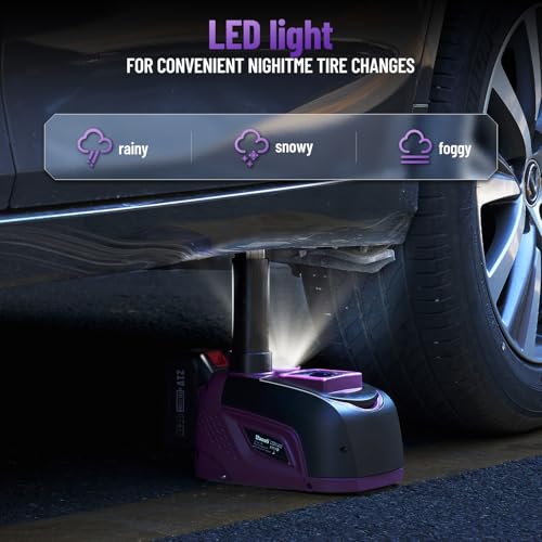 Gato eléctrico para coche de 5 toneladas, batería de 21 V 4.