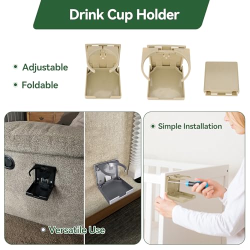 2 portavasos plegables ajustables para botellas de agua, se