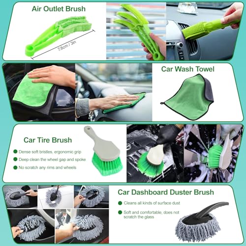 Kit de 25 piezas de detalles para interiores de automóvil, j