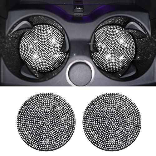 2 posavasos con brillantes para automóvil, portavasos univer